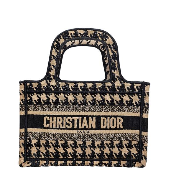 Christian Dior Mini Houndstooth Book Tote - Picture 1 of 9